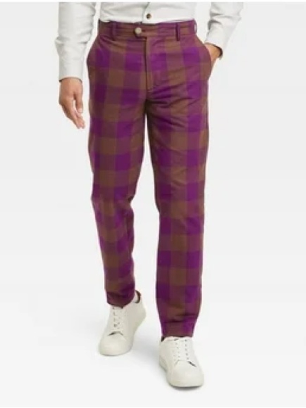 NWT Houston White for Target Buffalo Check Trousers - sz 32x30